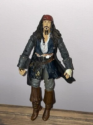 Boneco de ação Piratas do Caribe Capitão Jack Sparrow 6,5 polegadas Disney - Imagem 1 de 3