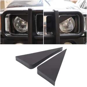 2PCS Front Headlight Angle Eyes 😡 Panel Trim Exterior For Hummer H3 2005-09 US - Picture 1 of 17