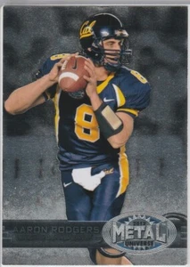 AARON RODGERS Golden Bears CAL NCAA College Football Card METAL UNIVERSE PACKERS - Foto 1 di 2