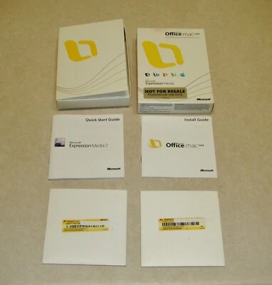 MICROSOFT OFFICE MAC 2008 WITH EXPRESSION MEDIA N BOX - Image 1 of 4
