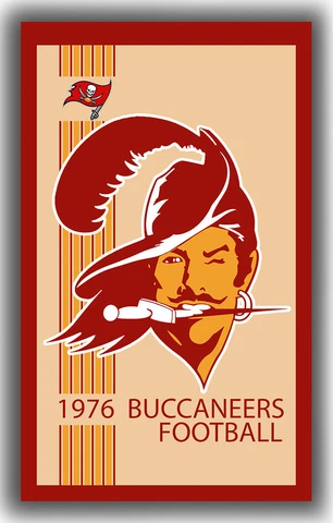 Tampa Bay Buccaneers Football Team RETRO Flag 90x150cm 3x5ft Fan best banner Cover