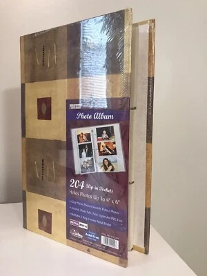 Álbum de fotos Pioneer 3 anillos 204 bolsillos sin cordones para hasta 4x6 NUEVO Foto 1 de 4