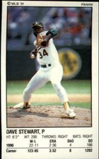 1991 (ATHLETICS) Panini Stickers #144 Dave Stewart
