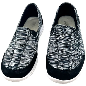 Damen-Sportschuhe Größe 11 M Eve Lindsay schwarz/weiß Slipper Everlast Sport - Bild 1 von 8