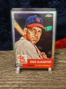 2022 Topps Chrome Platinum Aniversary Enos Slaughter #149 Prism Refractor 