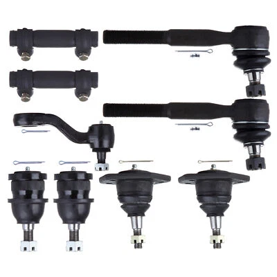 9pcs Front Ball Joint Tie Rod Ends Pitman Arm For 75-86 Chevrolet C10 GMC C1500 Foto 1 de 4