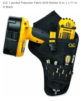 CLC 5023 Black Polyester Fabric 1-Pocket Drill Holster 6 L x 11 H in. - Image 1 of 4