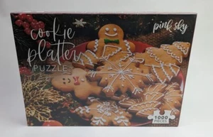 Pink Sky Gingerbread Cookie Platter Puzzle 1000 Piece New Sealed - Picture 1 of 5