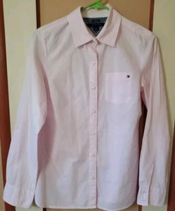 Tommy Hilfiger Mujer Camisa Botón Rosa Manga Larga Algodón Tallas SP - Imagen 1 de 7
