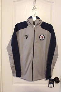 NUEVO CON ETIQUETAS Winnipeg Jets NHL Texturizado Vellón Cremallera Frontal Chaqueta con Capucha Niños L 14/16 - Imagen 1 de 5