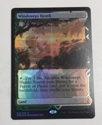 MTG Magic: The Gathering FOIL Windswept Heath Expedition ZNE! - Image 1 of 2