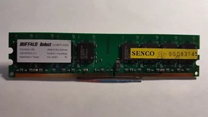 Buffalo 2GB PC2-5300 DDR2-667MHz non-ECC Unbuffered CL5 240-Pin DIMM Dual Rank - Picture 1 of 1