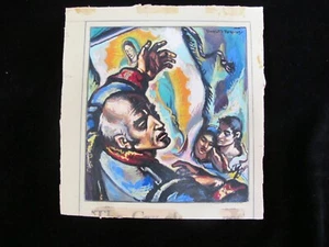 UMBERTO ROMANO Signed Unframed RELIGIOUS Theme Oil Painting on Panel - Picture 1 of 5
