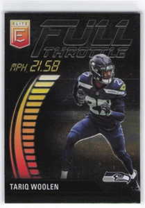 2023 Donruss Elite Tariq Woolen Full Throttle Green Seahawks #FT-TW - Picture 1 of 2