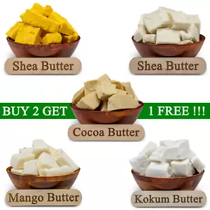 4 Unzen Butter 100 % reine rohe natürliche organische Masse für Haut Gesicht Körperhaar - Bild 1 von 10