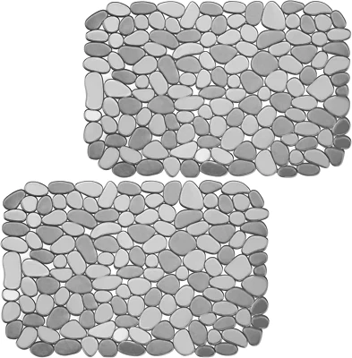 MOTOTO 2 Pack Kitchen Sink Mat Pebble Sink Mats for Stainless Steel Sink, PVC Eco
