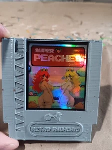 Adesivo magnetico cartuccia gioco RR3 Super Peaches personalizzato stampato in 3D Mario Waifu - Foto 1 di 4