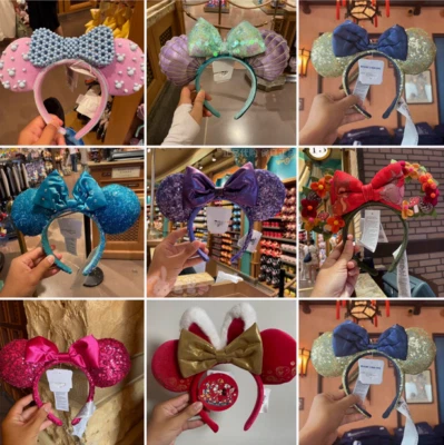 200Styles Disney*Parks Rare Mickey Magical Bow Minnie Mouse Ears Headband