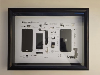 Disassembled iPhone SE Teardown Art - Handmade Tech Art - Image 1 of 3