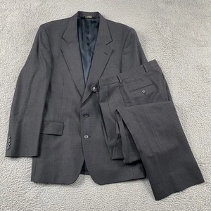 Jos A Bank Travelers Anzug Herren 38R (LESEN) anthrazit grau Plissee 96% Wolle - Bild 1 von 17