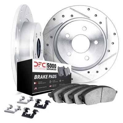 For Cadillac Catera 97-01 DFC PRO-KIT 5000+ Drilled & Slotted Rear Brake Kit Foto 1 de 2