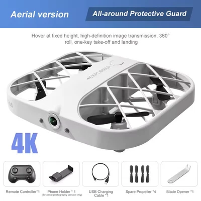  H107 Mini RC Drone WIFI FPV HD Camera Helicopter Quadcopter W/ Battery*3 White - Image 1 of 4