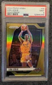 Lisa Leslie 2024 Panini Prizm WNBA Basketball Gold #98 PSA 9 - Picture 1 of 2