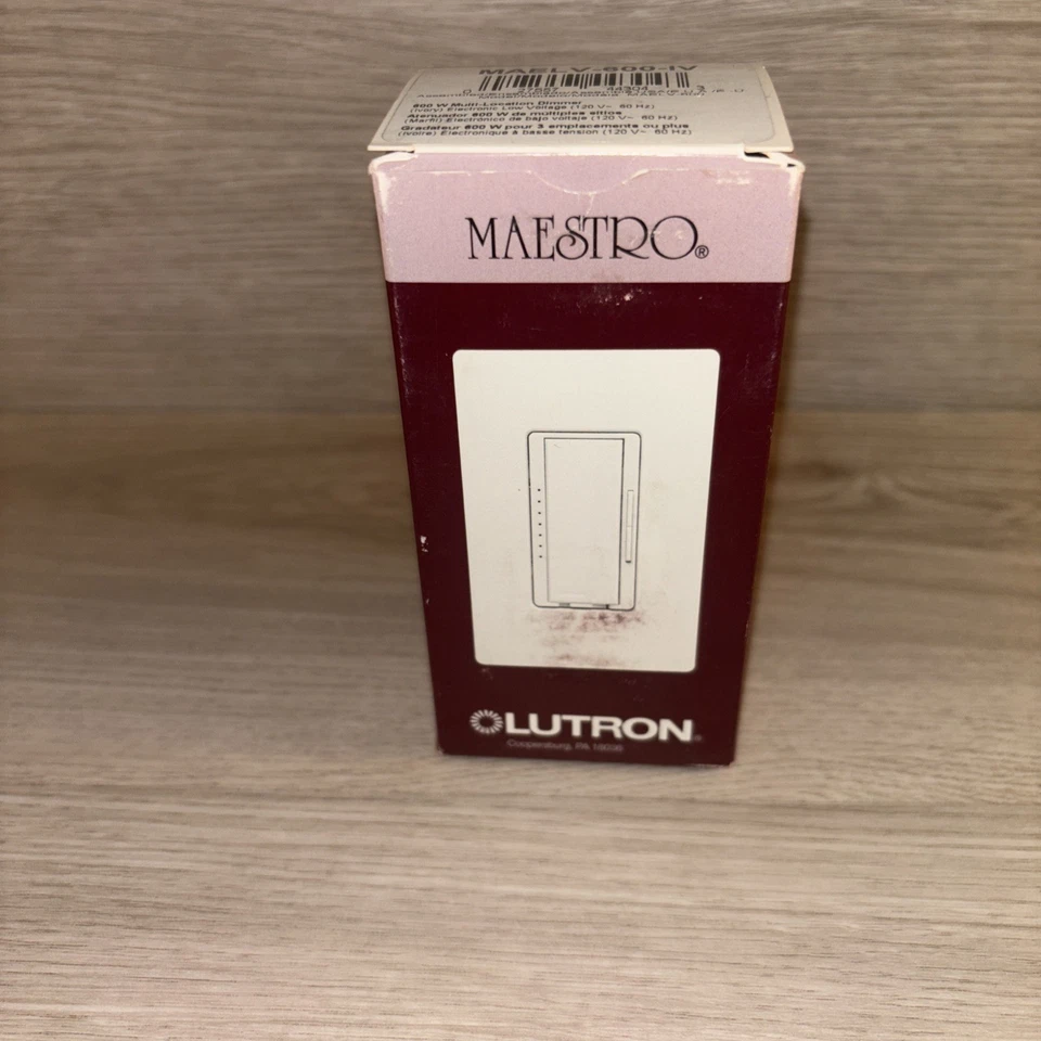 Lutron Maestro MAELV-600-IV Digital Fade Dimmer Switch - Ivory -