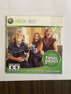 Microsoft Xbox 360 Family Games Demo Disc - New Sealed Unopened - Rare  - Image 1 of 3