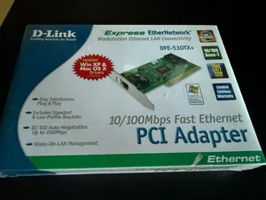 BRAND NEW D-Link Express Ethernetwork 10 / 100 Mbps PCI Adapter - Picture 1 of 6