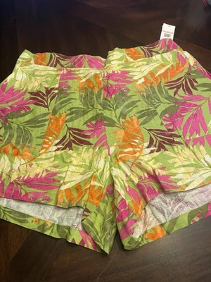 Pantalones Cortos Jessica Simpson Pimienta-Helechos de Tahití encurtidos 2X Nuevos con Etiquetas Foto 1 de 3