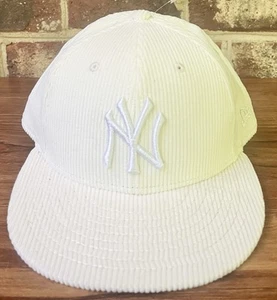 New York Yankees X Todd Snyder Hat Cap Fitted 7 3/4 Cream New Era Corduroy Mens - Picture 1 of 8