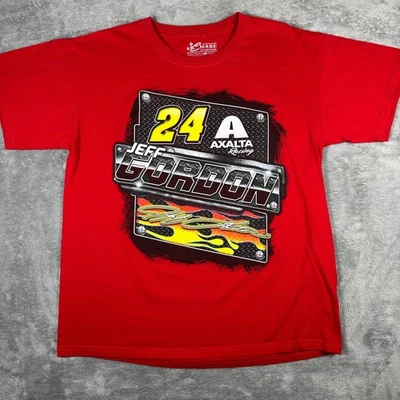 Camisa Jeff Gordon Para Hombre L Doble Cara Roja Gráfica Persecución Auténtica Foto 1 de 4