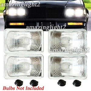 4PCS 4x6" LED/Halogen Headlights Housing Fit Chevrolet Monte Carlo 1980-1988+ - Picture 1 of 12
