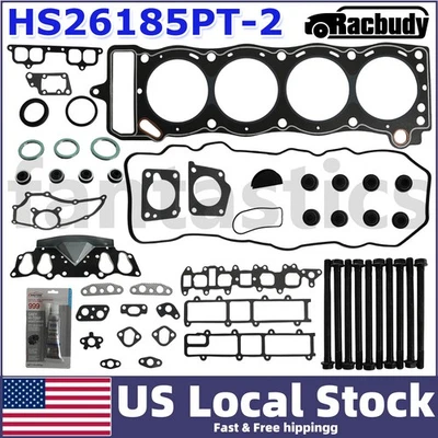 Juego de juntas de culata de motor 22R con pernos para camioneta Toyota 4Runner Celica 85-95 2,4 L Foto 1 de 4