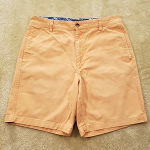 Chaps pantaloncino uomo 32 regular chino arancione piatto davanti cotone golf 4 tasche - Foto 1 di 9