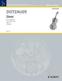 Duos op. 15 Performing score 2 cellos (intermediate) Dotzauer Schott Music Saddl - Image 1 of 3
