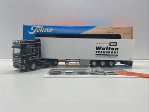 Tekno 1:50 Scale Scania 164 Topline With Fridge Trailer In Waltons Livery - Picture 1 of 19