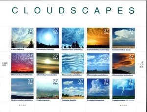SC# 3878 - 2004 - 37¢ Cloudscapes - Cloud Formations - Sheet of 15 - Picture 1 of 1