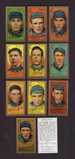1911 Gold Border CINCINNATI REDS | T205 ALL 11 cards Complete Team REPRINT Set