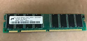 Micron 256MB 2RX8 SDRAM SDR SYNCH PC133 CL3 133MHZ 168PIN NON-ECC 16X8 16CHIPS - Picture 1 of 2