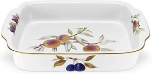 Royal Worcester Evesham Schale gold rechteckig mit Henkeln 30 x 23,5 cm - Bild 1 von 1
