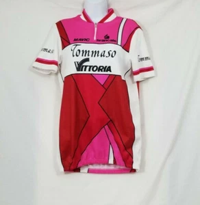 Tommaso Women's Short Sleeve 3 Pocket Multi Color Cycling Jersey Size 4 - Picture 1 of 4