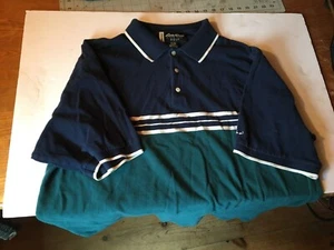 Eddie Bauer men's golf polo shirt size xl/xg green/blue - Picture 1 of 5