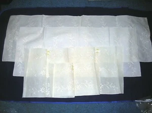 1960s Vintage Lot of 5,Embroidered Dresser Scarfs, 3 Unused w/Stickers Lot # 6 - Picture 1 of 8