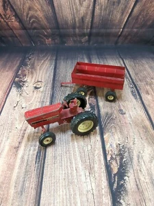 Vintage Ertl International Harvester Farm Tractor Equipment Diecast Toy Set - Picture 1 of 13