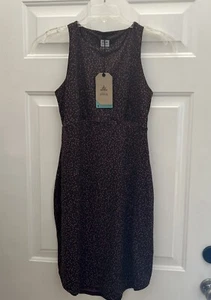 Vestido prAna para mujer marrón esmeralda lago en manchas rosa pino profundo $85 talla S (A851) - Imagen 1 de 11