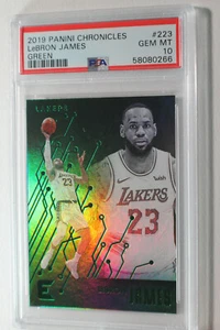 2019 PANIN CHRONICLES GREEN LEBRON JAMES #223 PSA 10 GEM MINT NBA LAKERS 66 - Picture 1 of 2