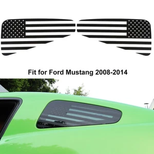 Rear Triangular Window Glass Panel Sticker Trim Decals for Ford Mustang 2008-14 - Picture 1 of 10