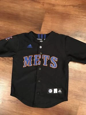 Camiseta Adidas NY METS Unisex LG Botón Manga Corta MLB Mercancía Genuina Foto 1 de 4